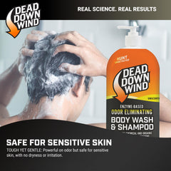 DEAD DOWN WIND texture and foam of soap demonstrating mild lather