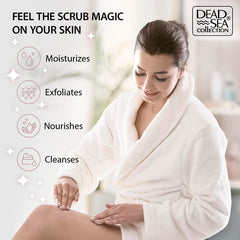 Dead Sea Collection detailed view of oil-salt blend delivering hydration benefit