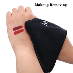 DEAYOU embroidered "makeup" label detail for easy identification and organized storage