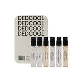 DedCool discovery set tin showing six vials and organized presentation benefits easy sampling