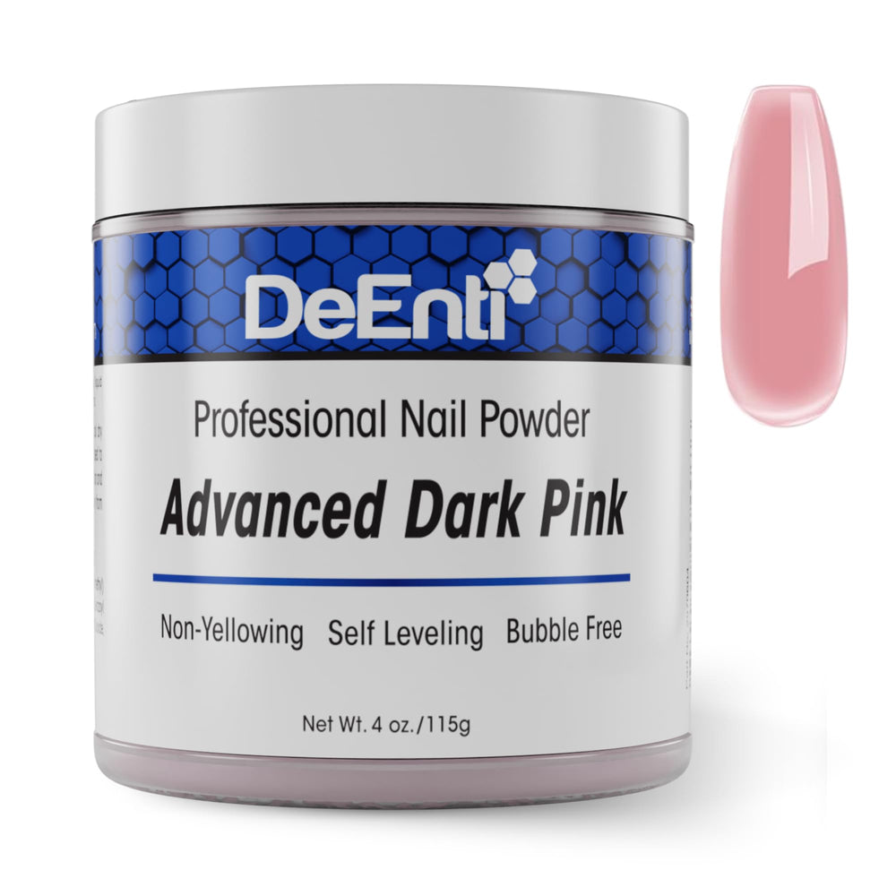 DeEnti dark pink front jar showing product label and packaging benefit