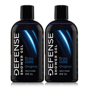 Defense Soap front bottle showing label and natural branding for gentle cleansing