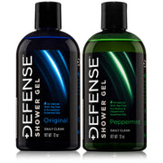 Defense Soap front packaging showing two 12 oz bottles and product name for clear identification