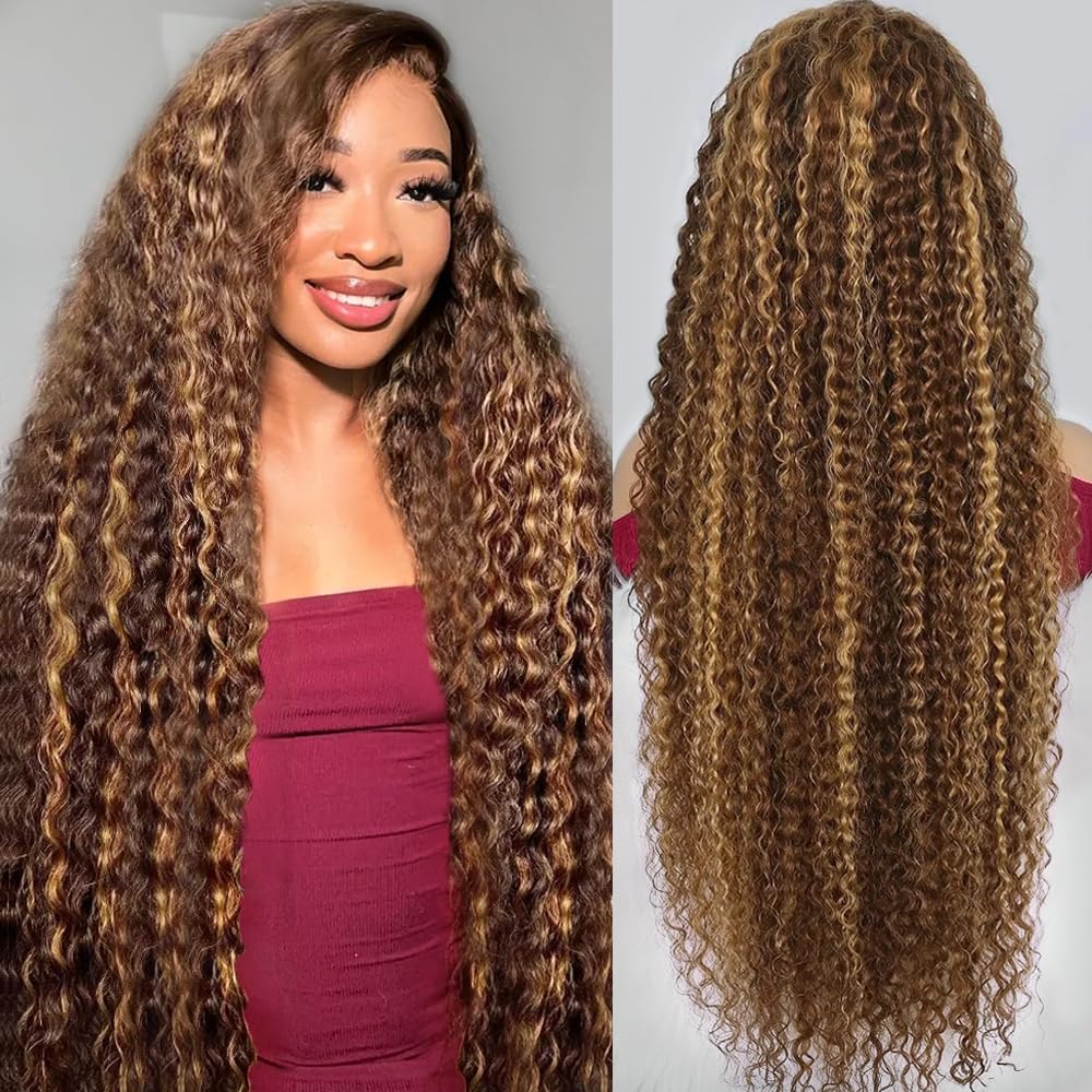 DegHyth front view showing honey blonde realism and instant confidence
