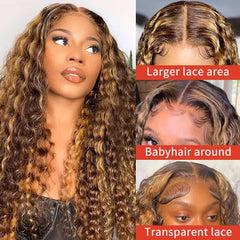 DegHyth HD lace close-up with bleached knots for natural look