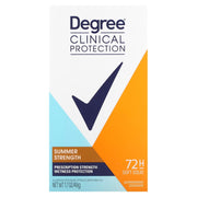 Degree Clinical Summer Rose front packaging showing compact four-pack benefit