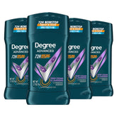 Degree front packaging showing scent and 4-count value for long-lasting confidence