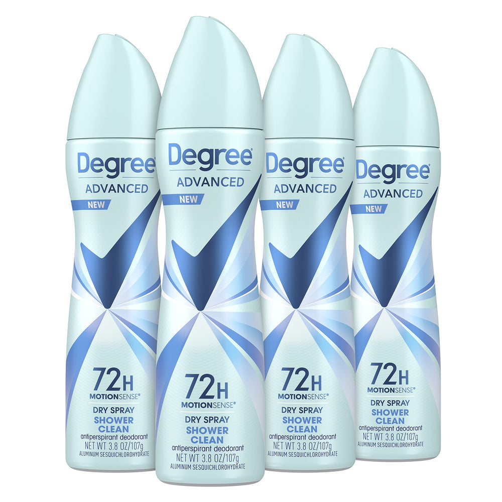 Degree Shower Clean front packaging showing product and scent benefits