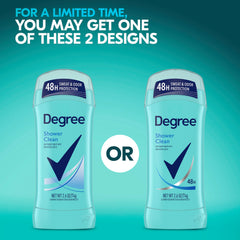 Degree antiperspirant opened and twisted up for easy application benefit