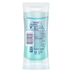 Degree Shower Clean side label with ingredients and benefit information