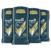 Degree front packaging showing 4-pack and sport defense benefit