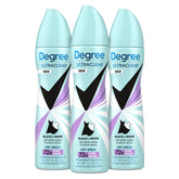 Degree UltraClear front packaging showing 3-pack and benefits