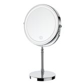 DEIOVWXS front view mirror showing clean reflection and bright LEDs for flawless makeup