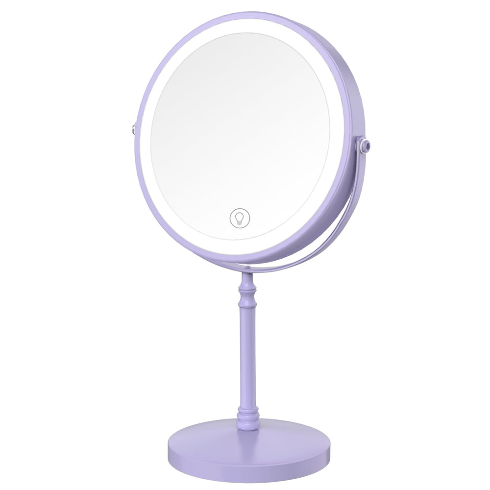 DEIOVWXS front view showing dual-sided mirror and even lighting benefit