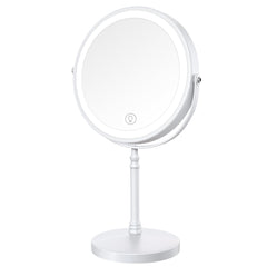 DEIOVWXS front view of LED vanity mirror showing clean illumination benefit