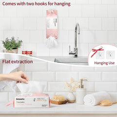 Deluwire wet towel cleansing makeup removal with no tearing