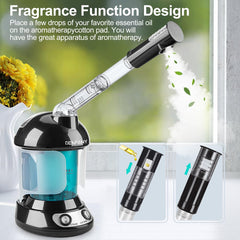 Denfany nozzle close-up demonstrating 360° rotation for precise steam direction advantage