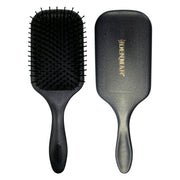denman front view of large paddle brush showing full surface and smooth finish benefit