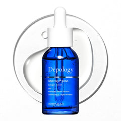depology front packaging showing serum bottle and brand benefits