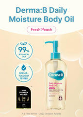 Derma B label close-up highlighting ingredient list and transparency benefit