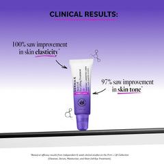 Derma E eye cream texture in jar, lightweight gel-cream showing smooth application
