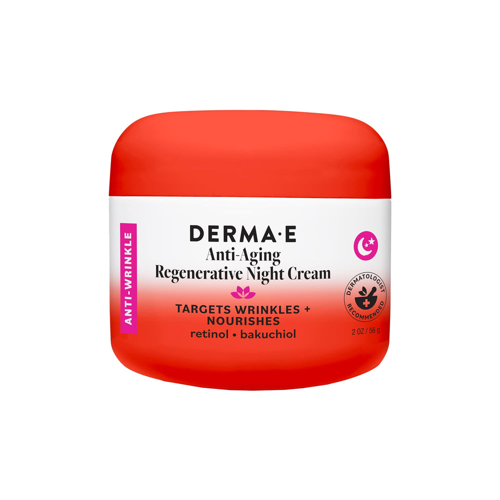 Derma E front jar showing label and 2 oz size for clear identification and trust