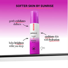 Derma E texture close-up revealing smooth cream for gentle exfoliation