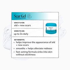 Derma E gel being massaged into skin for improved texture