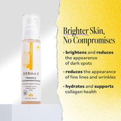Derma E serum dropper with clear texture demonstrating lightweight absorption benefit