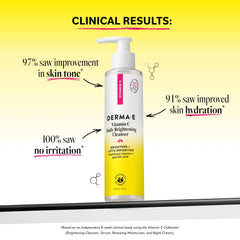 Derma E pump dispensing foaming cleanser for easy daily use