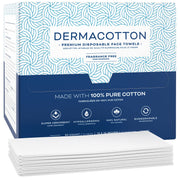 DERMACOTTON front packaging showing 100-count for easy storage and convenience