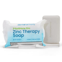 Dermaharmony soap surface with oatmeal close-up highlighting soothing texture