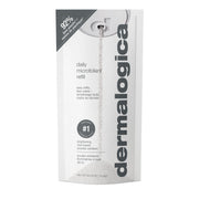 Dermalogica refill front packaging showing powder pouch and branding benefits