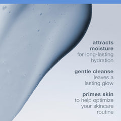 Dermalogica cream-to-milk texture close-up showing nourishing feel on skin
