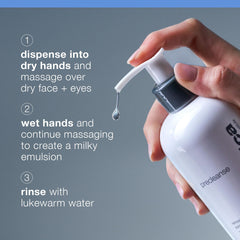 Dermalogica removing waterproof mascara demonstrating effective makeup melting