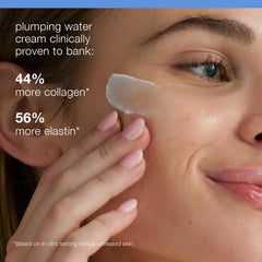 Dermalogica water cream spread on hand demonstrating quick-absorbing moisture