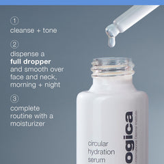 Dermalogica pump dispense droplet demonstrating controlled dosing and minimal waste benefit