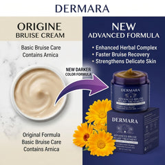 Dermara bruise cream being applied to leg to soothe fragile, thinning skin