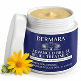 Dermara bruise cream front packaging showing clean clinical design and benefits