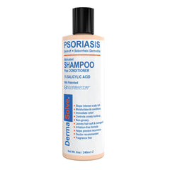 Dermasolve front packaging shows product and soothing benefits for scalp