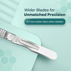 Derma Twist close-up of razor edge for precise, low-drag exfoliation