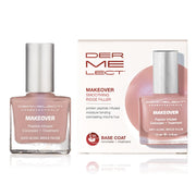 Dermelect bottle front view showing mocha ridge filler benefit of smoother nails