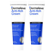 Dermeleve front packaging showing product and benefit of fast itch relief