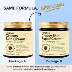 DERPHEA cream texture on spoon showing rich, nourishing consistency
