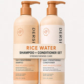 Dersie front packaging showing shampoo and conditioner for fuller hair