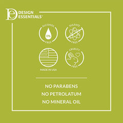 Design Essentials shampoo in shower being applied for easier detangling