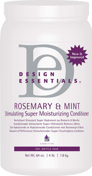 Design Essentials front label on 64 oz bottle showing product identity and size benefit