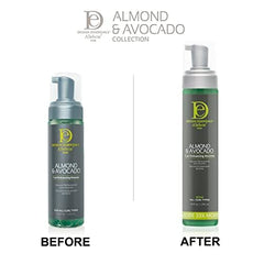 Design Essentials mousse foam texture close-up showing lightweight consistency