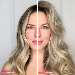 Design.Me PUFF.ME spray nozzle close-up demonstrating mess-free application and precise root targeting