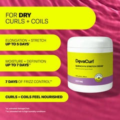 DevaCurl cream texture close-up illustrating lightweight slip benefit